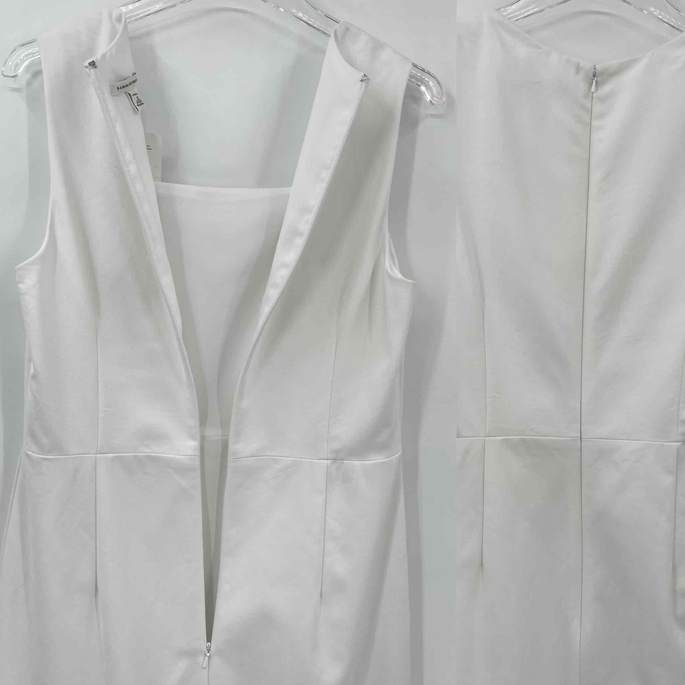 Banana Republic | Sleeveless Knit Ponte  Dress | White | Sz 10 - Picture 7 of 10